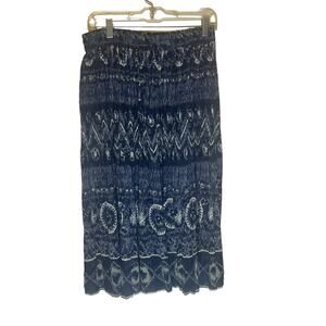 Phool Vintage 90s Women's‎ Size Large P Blue Beachy Above Knee Skirt